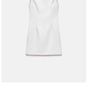 Zara White Sleeveless Dress